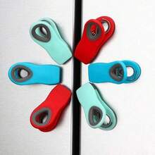 Magnetic Fridge Clips, Multipurpose Plastic Bag Clips For Food Storage, Airtight Seal, Suitable For Kitchen Organization And Storage - Multicolor - View 8