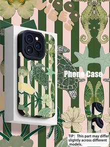 1 chiếc ốp lưng điện thoại mềm mại, tối giản, họa tiết rùa biển sọc xanh lá cây dọc, làm từ da giả, chống trầy xước, thích hợp làm quà tặng sinh nhật/ngày lễ cho bạn bè, gia đình, người yêu. Phù hợp với các dòng điện thoại: IPhone17/IPhone17 Air/IPhone17pro/IPhone17pro Max/IPhone16/IPhone16 Plus/IPhone16pro/IPhone16pro Max/IPhone15/IPhone15 Plus/IPhone15pro - Nhiều màu - Xem 1
