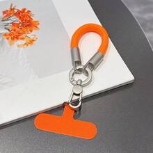 1 Set Personalized Phone Lanyard, Creative Finger Strap 8mm Car Key Chain Pendant, Anti-Lost Anti-Theft Small Hanging Accessory, Fashionable Hanging Chain - Multicolor - View 47