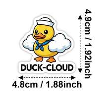 50pcs Funny Cartoon Animal Stickers, Unique Creative Food And Fruit Doodle Stickers - 50 Fun Pun-based Cartoon Animal Stickers - View 3