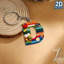 Móc khóa acrylic hình chữ cái TEACHER A-Z kiểu nhung mềm mại, quà tặng cho nam/nữ, quà sinh nhật, quà tặng tiệc tùng, quà lưu niệm. Móc khóa hình chữ cái 2D, quà tặng phẳng, quà tặng cho nam/nữ. - Nhiều màu - Xem 7
