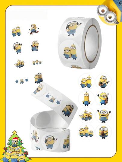 Minions 500 miếng dán trang trí hoạt hình dễ thương, nhãn dán phần thưởng tiệc tùng, nhãn dán niêm phong túi quà, nhãn trang trí, món quà tuyệt vời nhất cho bạn bè, trang trí không khí tiệc tùng, trang trí tiệc hoàn hảo, đồ trang trí nhà cửa giá rẻ, trang trí nghệ thuật phòng hoàn hảo, quà Giáng sinh, quà Valentine cho bạn gái, quà sinh nhật, quà lưu niệm, quà Valentine, bóng bay sinh nhật, đồ trang trí sinh nhật.