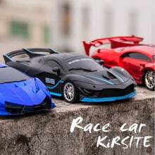 1:18 Scale Remote Control Car, High-Speed Drift Racing Car With Bright LED Lights, Non-Slip Rubber Tires, Electric Toy Car For Indoor And Outdoor Use, Birthday Gift For Boys - Multicolor - View 4