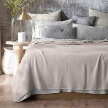 ESQUIMAL Colcha de Muselina 100% Algodón 175x240 cm Hipoalergénica Ligera y Transpirable Ideal para Cama y Sofá - Caqui - Ver 8