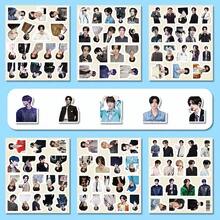 100pcs Unique Park Seo-Joon Celebrity Themed Stickers, Creative Ins Style Phone Case Decals - Multicolor - View 5