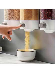 1pc Hanging Multi-Grain Storage Box, Cereal Canister - View 2