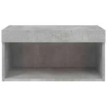 vidaXL TV-Schrank mit LED-Leuchten Betongrau 60x30x30 cm - Gris - Voir 8