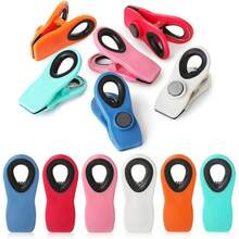 Magnetic Fridge Clips, Multipurpose Plastic Bag Clips For Food Storage, Airtight Seal, Suitable For Kitchen Organization And Storage - Multicolor - View 2