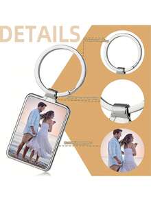 Customized Keychains, Personalised Photo Keychains, Custom Photo Keychains, Engravable, Custom Photos And Text, Photo Gifts, Personalised Keychain Gifts, Anniversary Gifts, Unique Couple Gifts - Multicolor - View 8