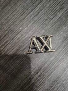 男士时尚光滑纹理真皮腰带，简约百搭，配字母AX扣 - 彩色 - 查看 9