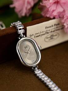 时尚设计手链女士石英表经典商务款，适合日常佩戴，也可作为生日/毕业礼物或休闲派对礼物 - 銀色 - 查看 5