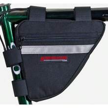 Bushwhacker Ketchum Black - Bicycle Frame Bag Cycling Triangle Pack Bike Under Seat Top Tube Bag - w/ Reflective Trim - negro - Ver 4