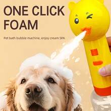 Pet Bathing Machine, Automatic Foaming Shower For Cats And Dogs, Smart Pet Cleaning And Grooming Device For Home Use - Yellow - View 12