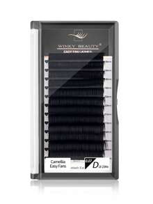 12对2026新款山茶花蓬松假睫毛，浓密透气的分段花瓣，自然睫毛嫁接效果，新手友好型自粘式，超柔软扇形蚕丝蛋白经典单股哑光黑色睫毛簇，适合化妆师、美容院使用。 - D - 查看 28