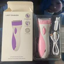 女性電動刮鬍機 面部除毛器 臉部刮鬍機/眉毛修剪器 私密處刮鬍機/比基尼線修剪器 便攜式除毛刮鬍機 精巧尺寸 500mAh電池 持久續航 旅行必備 - 粉色 - 查看 11