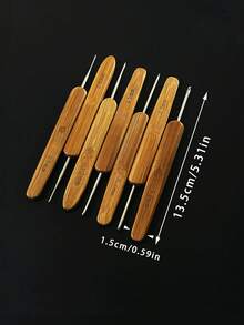 Kim móc cán tre cacbon hóa 0.5mm 0.75mm 1.0mm 1.5mm 2.0mm 2.5mm 3.0mm - Kim móc bện tre, thích hợp để móc các kiểu bện. - móc đan - Xem 9