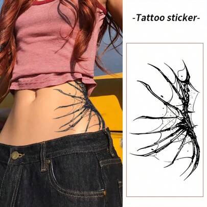 1pc Waterproof & Smudge-Proof Temporary Tattoo Sticker, PVC Fake Tattoo Claw Design, Suitable For Daily Use By Men & Women