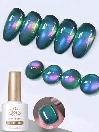  BORN PRETTY 10ml Magnetic Eye Gel Polish Crystal Flow Light Dreamy Sea Soak Off UV LED DIY Salon Varnish Manicure