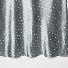 Chân váy chiffon chấm bi kiểu Pháp mùa Xuân/Hè 2026, cạp cao xếp ly, gấu váy xòe rộng, chất liệu lụa mềm mại, thích hợp cho các dịp thường ngày, công sở, tiệc tùng, cocktail, dạo chơi cuối tuần, tạo dáng tôn vóc dáng. - Màu xanh nhạt - Xem 6