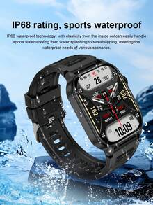 El nuevo smartwatch de LIGE cuenta con una batería de 370mAh, una pantalla HD cuadrada, resistencia al agua, pronóstico del tiempo, reproducción de música, talla grande de 100 funciones de seguimiento de fitness y notificaciones de llamadas. Un smartwatch de fitness multifuncional y elegante. - Ver 8