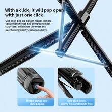 Bộ ổn định gimbal nâng cấp cho điện thoại thông minh Fangtuosi, gậy selfie, điều khiển từ xa Bluetooth, theo dõi AI thông minh, chân đế chống rung. - Xem 7