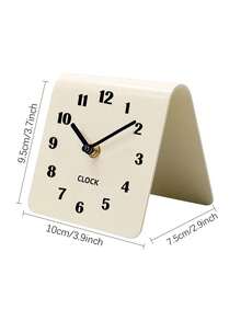 1pc Creative Small Desktop Clock, Student Bedside Table Decor Clock, Silent Non-Ticking Wall Clock, Suitable For Living Room, Bedroom, Kitchen, Bathroom And Office Desktop Decor, Modern Design Home Decor Clock, Birthday Gift, Holiday Gift - Digital Clock - View 13