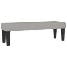 vidaXL Boxspringbett Mit Matratze Hellgrau 140x190 Cm Stoff - Grau - Übersicht 8