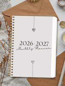 1pc 2026-2027 Weekly & Monthly Planner Notebook, Learning & Office Supplies, Adult Gift, Teacher Gift - Multicolor - View 3