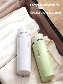 4 件套防漏旅行瓶套装，可重复使用的圆形塑料旅行容器，带有 30ml 刻度，小巧便携的旅行洗漱包，适用于洗发水、护发素、沐浴露、润肤露、防晒霜等，符合 TSA 规定的旅行装容量，适合航空旅行、度假、商务出行、健身、露营等场合，可重复使用的防漏旅行瓶配有标签贴纸，男女通用旅行配件 - 升級款 - 查看 9