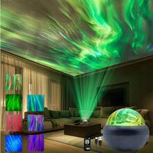 Lampe projecteur à lumières du nord alimentée par USB avec télécommande, éclairage d'ambiance LED variable pour la décoration de la chambre et du salon, crée une ambiance spéciale pour les événements à la maison, abat-jour en plastique - Multicolore - Voir 5