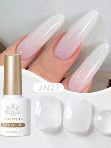 BORN PRETTY 10ml Clear White Long-Lasting Soak-Off UV LED Gel Nail Polish For Home And Nail Salon - Multicolor - View 1