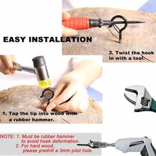 10/20/50pcs Spring Hook And Loop Fastener - Anti-Fall Question Mark Bonsai Pendant Lamp Hanging Basket Hook - Windproof Spring Hook - Multicolor - View 4