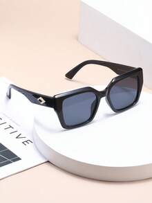 1 chiếc kính thời trang gọng vuông và tròn unisex, sang trọng tinh tế, phụ kiện thiết yếu hàng ngày, phù hợp cho mọi mùa. - Nhiều màu - Xem 3