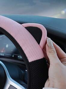 Cartoon Cute Cat Ear Steering Wheel Cover, 38cm Without Inner Ring Elastic, Comfortable And Breathable, Anti Slip And Wear-Resistant Steering Wheel Handle Cover, Inner Ring Anti Slip Particle Design, Multiple Color Options, - Cat Ear Steering Wheel Cover Without Inner Ring - View 6