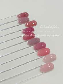 SHANGFEIYA 10ml Nude Pink Glitter Gel Nail Polish 10 Colors Long Lasting UV Gel For Daily & Party Nails 1pc/10pcs - Multicolor - View 7