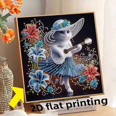 Bộ tranh đính đá 1 mảnh, quà tặng ngày lễ kiểu Châu Âu, đồ thủ công thêu kim cương, tự tạo kiệt tác của riêng bạn, phù hợp cho người mới bắt đầu, thiết kế tối giản kiểu Châu Âu cổ điển, trang trí bàn làm việc hoặc treo tường.