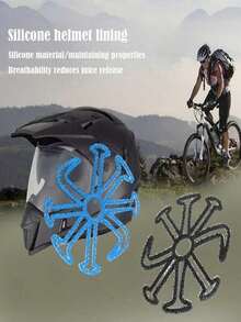 柔软、无压迫感的头盔内衬，透气排汗，适合夏季骑行头盔通风，男女通用 - A - 查看 11