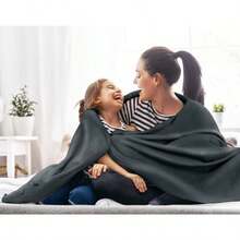 Utopia Bedding - Manta térmica ligera de 350 g/m2 suave y transpirable para todas las estaciones humo - gris - Ver 4