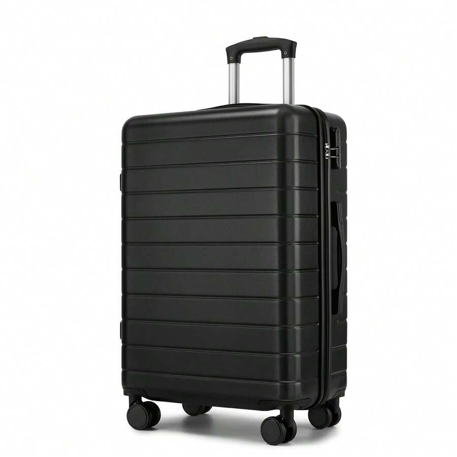 20 Inch 24 Inch 28 Inch Luggage Suitcase Carry On Cabin ABS Spinner Wheels Password Lock Lightweight 3 Piece Set Small Medium Large Holiday Travel - 黑色 - 查看 1