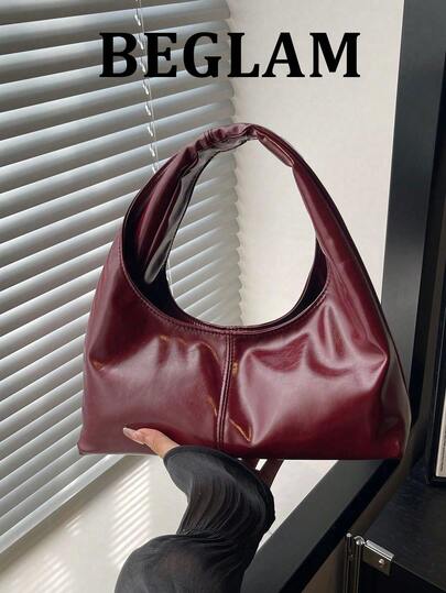 Túi xách mây nhỏ xếp ly cổ điển thời trang, túi đeo vai đa năng dành cho nữ