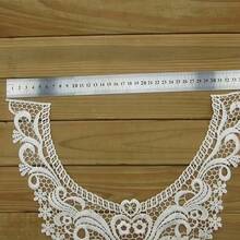 1 pieza Aplique de cuello de encaje bordado, accesorio de ropa para decoración de prendas DIY - 1 artículo - Ver 3