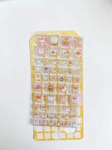 3D立体浮雕贴纸、可爱贴纸、3D立体贴纸、趣味闪亮浮雕装饰贴纸、3D趣味日系动漫贴纸、实心材质、精致设计、具有质感效果和完整装饰氛围的自粘装饰贴纸、混色设计、不对称形状、文具贴纸、涂鸦贴纸、糖果树脂贴纸、贴纸书 - 彩色 - 查看 7