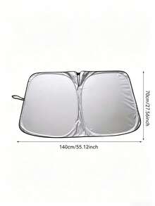 All-New Upgraded Car Windshield Sun Shade, Foldable Window Sun Visor, Easy To Install And Portable, High-Efficiency Heat-Insulating Material Blocks 99% UV And Glare, Keeps Car Interior Cool, Suitable For Most Vehicles, Essential Car Accessory For Commuting/Road Trips In Summer - Upgraded Version - View 9