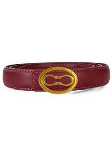 Cinturón de mujer con hebilla lisa, cinturón casual versátil y de moda para jeans - Multicolor - Ver 3