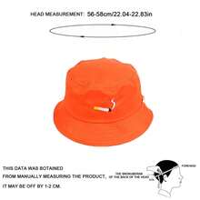 1 pieza Sombrero de cubo bordado "NO CHILL" para hombres, gorra de protección solar para exteriores, casual para primavera/verano, viajes, playa, protección UV, festivales, vacaciones - multicolor - Ver 2