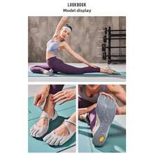 FiveFingers Barefoot Shoes |   Non-Slip Minimalist Toe Shoes For Women, Yoga, Running & Daily Wear - màu đen - Xem 8