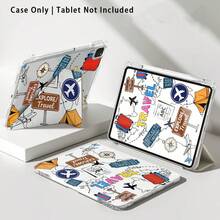 Ốp bảo vệ laptop/máy tính bảng bằng acrylic trong suốt có chân đế, với họa tiết máy bay, hành lý, lều và la bàn, tương thích với Samsung A9/A9+/S9/S9FE/A11/A11+/S11/S10 FE/S10 FE+/S10 Lite, A16 2025, Air 11/13, M3 2025, Mini 7 A17, Pro 2024, Air 11/13, M2 2024, Pro 11/13, M4 2024, Pro 12.9, 7/8/9 Gen, 10.2, 10 Gen, 10.9, Air 4/5/6/7/8, 10.9, Pro 11, 4/5/6 Gen, Mini 6, Se 11, Honor, Matepad Se 11, - Nhiều màu - Xem 8
