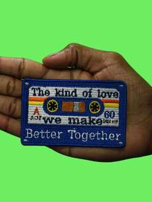 1 pieza Parche bordado con el tipo de amor que hacemos, mejor juntos, país - Multicolor - Ver 2
