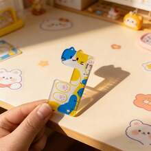 Cartoon Cat L-Shaped Acrylic Ruler Cute Kawaii Student Stationery Ledger Drawing Measurement Tool Girl Heart High Beauty Office Learning Scale Creative Stationery Gift - Cute - View 5