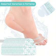 20/50/100pcs Invisible Anti-Moisture Heel Pads - Breathable Cushion Design, Foot Care Insole Patches, Moisturize & Repair Cracked Heels, Skin-Friendly Soft Pads, Protect Heel Health - View 2